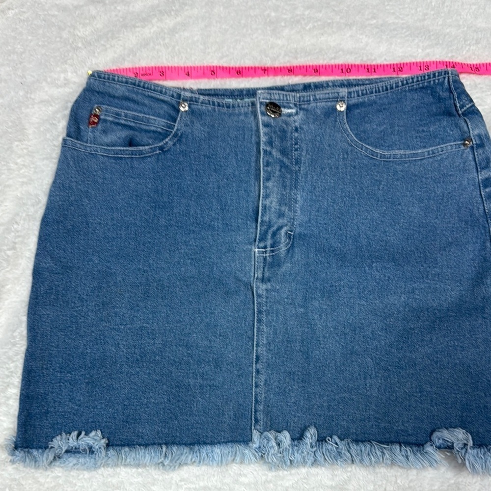 Mudd Blue Y2K mini Jean skirt size 9 - Picture 4 of 5